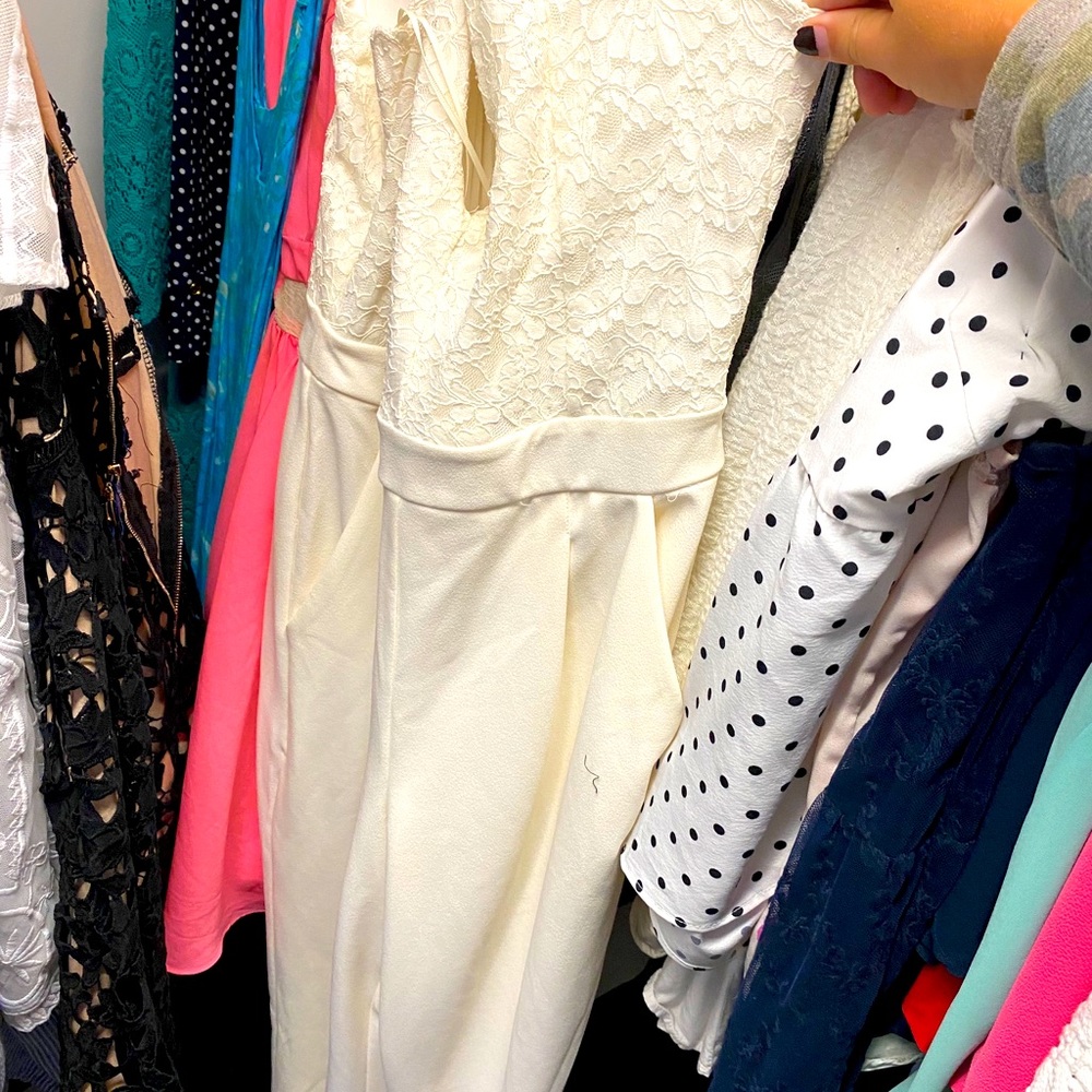White jumpsuit NWT